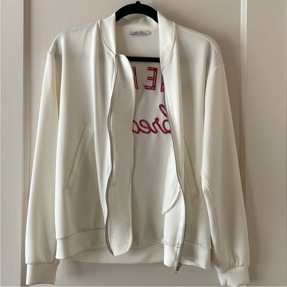 Zara Give Me A Break Bomber Jacket Small - Picture 10 of 14